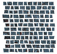 1062376 Costruire Random Metallo Nero. Мозаика (30x30)