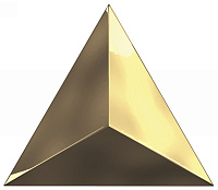 C218359 Traingle Level Gold Glossy. Декор (15x17)