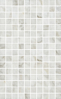 MM6432 Кантата мозаичный белый глянцевый. Декор (25x40)