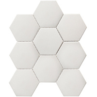 Hexagon Big White. Мозаика противоскользящая (25,6x29,5)