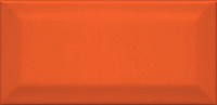 16075 Клемансо оранжевый грань. Настенная плитка (7,4x15)