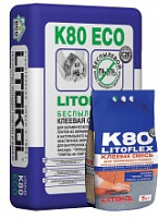 LITOFLEX K80 ECO серый. Клей плиточный (5 кг.)